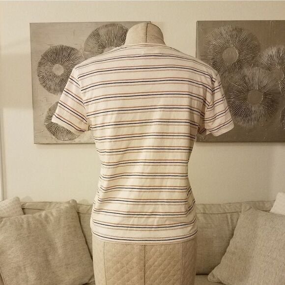 Madewell Radio Boxy Tee in Cohen Stripe sz XS - Picture 6 of 8
